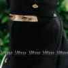 allah pendant niqab black