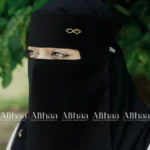 infinity pendant niqab black