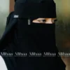 side pendant niqab black
