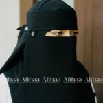mini crown pendant niqab black