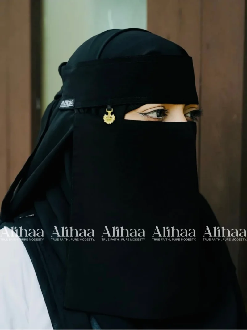 arabic pendant niqab black