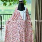 Pastel Multi Floral Printed Abaya for Muslim Women