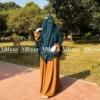 Deep Teal Hoor Khimar for Muslim Women