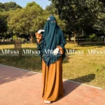 Deep Teal Hoor Khimar for Muslim Women