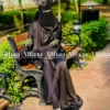 Coffee Black Karchupi Abaya for Muslim Women